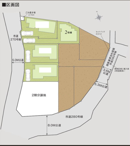【区画図】 | 綾瀬市寺尾本町３丁目　新築戸建て　全4棟【仲介手数料無料】 | 【仲介手数料無料でご紹介可能です】大樹不動産