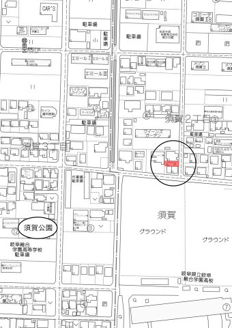 土地　須賀2丁目の地図