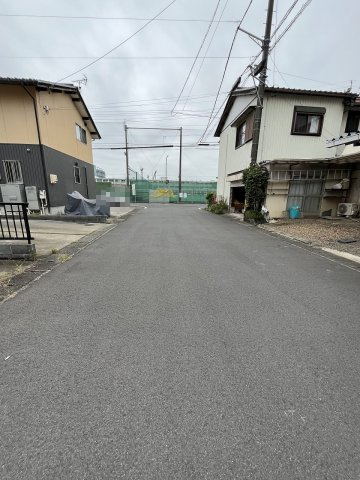 土地　須賀2丁目の前面道路含む現地写真|前面道路　北から