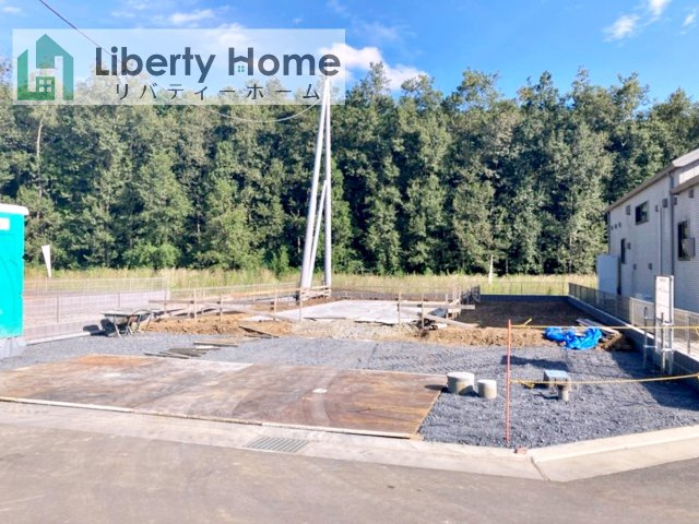 水戸市内原町第12　新築戸建　3号棟の前面道路含む現地写真