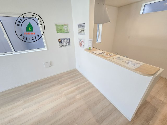 福岡市東区舞松原6丁目第2-2棟（2号棟）のダイニング|ダイニングとリビングのメリハリが付けやすい空間設計になっています。