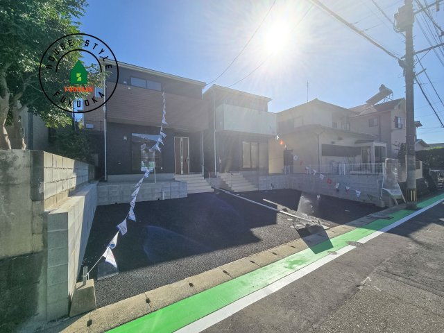 福岡市東区舞松原6丁目第2-2棟（2号棟）の前面道路含む現地写真|見学の時間などお気軽にお問い合わせ下さい。