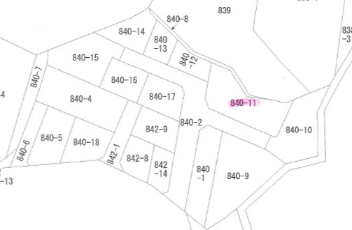 大網白里市金谷郷売り土地の土地図