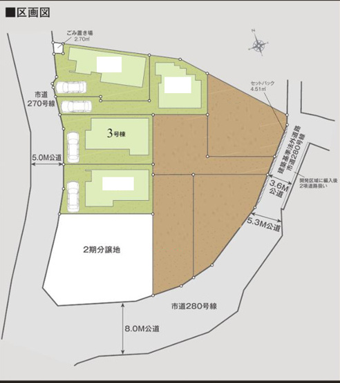 【区画図】 | 綾瀬市寺尾本町３丁目　新築戸建て　全4棟【仲介手数料無料】 | 【仲介手数料無料でご紹介可能です】大樹不動産