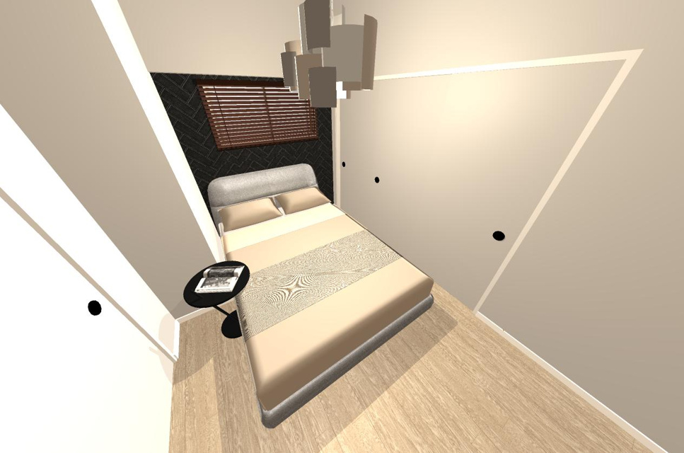 マルビシマンション天満の寝室