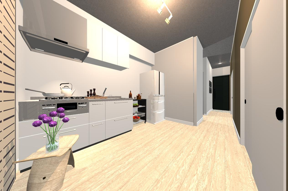 マルビシマンション天満の居間・リビング