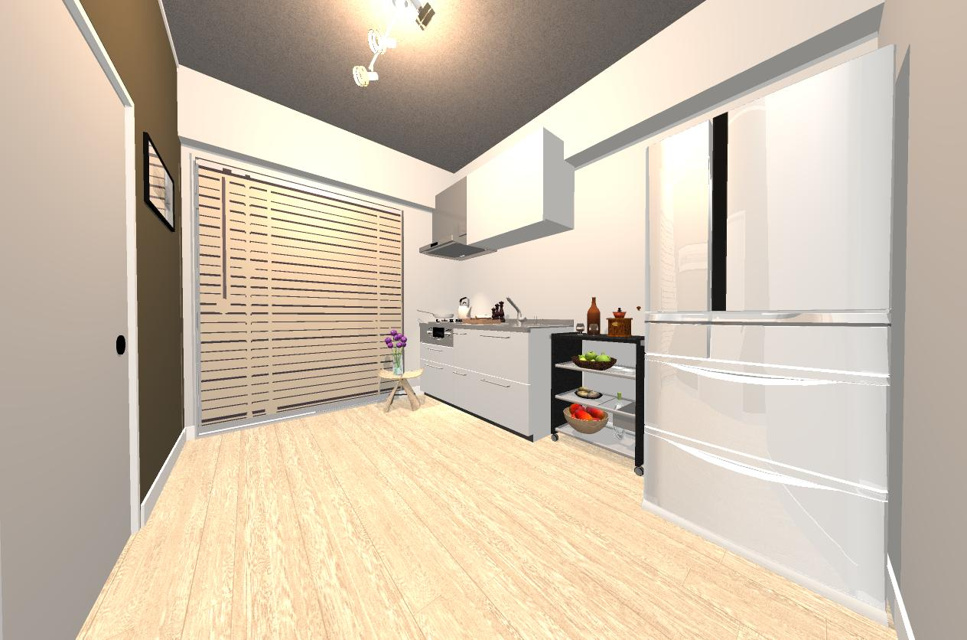 マルビシマンション天満のキッチン