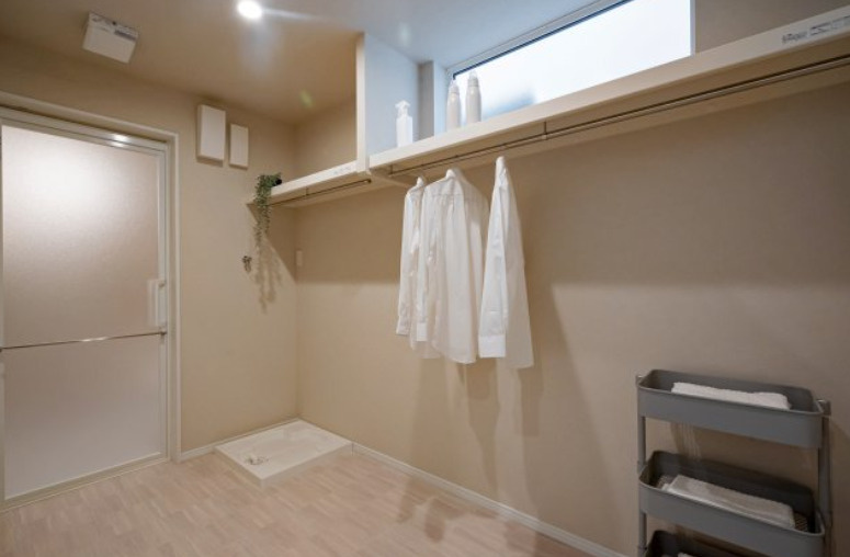 川東町　新築戸建の設備|ランドリースペースを確保しました
