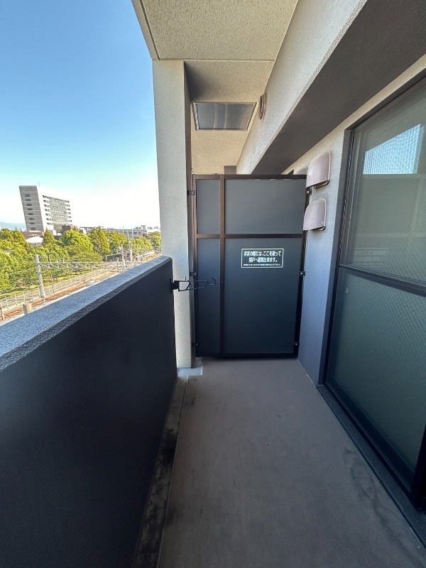 グランジュテ住吉のバルコニー