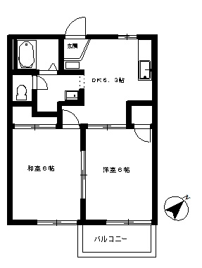 クレヨンハウスⅡの間取り