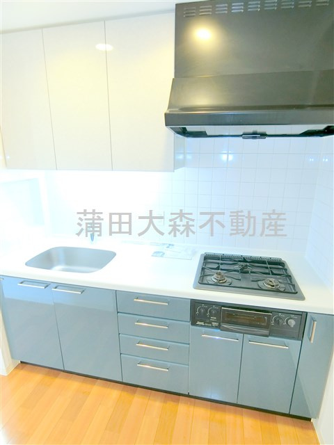 ジョイスコートのキッチン|3口ガスグリル付システムキッチン