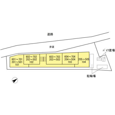 ポルト ドゥ ヴァンドームの区画図