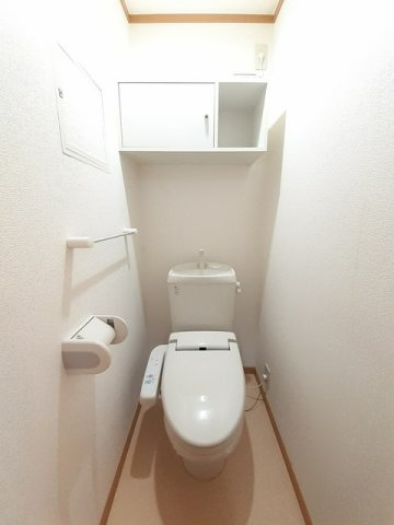 ヴァイオレット・パラッツオＡのトイレ|落ち着いた色調のトイレです