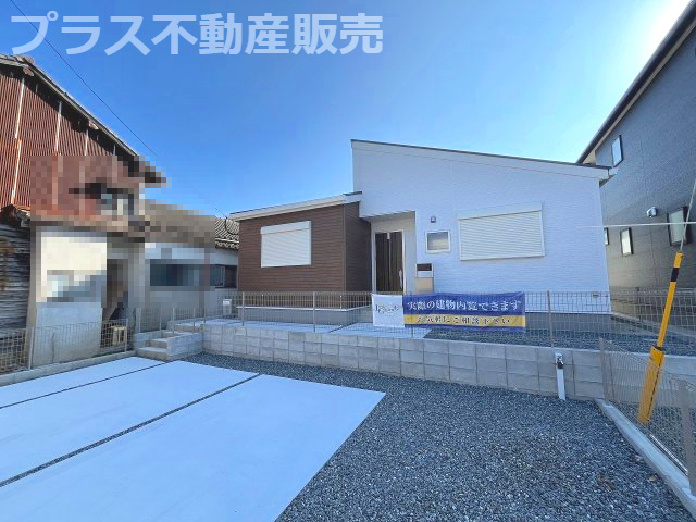 【外観】 | 糸島市加布里5丁目第8　2号棟・平屋（全2棟）【仲介手数料無料・0円】 | 完成しました。物件内部もご見学頂けます。プラス不動産販売にお任せ下さい。