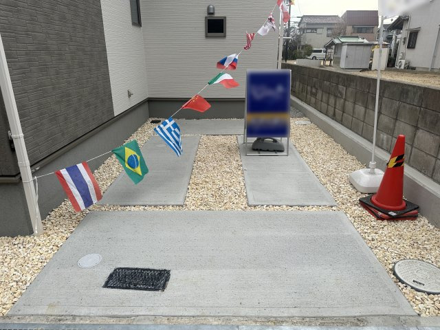 明石市朝霧町1丁目新築戸建の駐車場