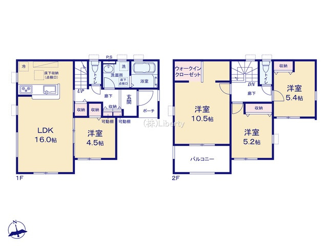 古河市長谷町第6　新築戸建の区画図