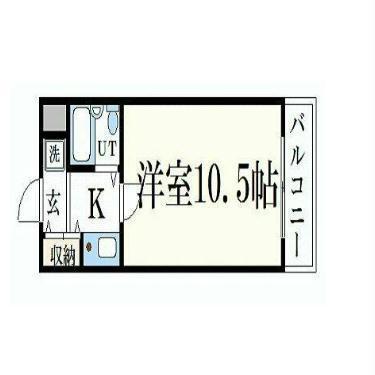 ダイアパレス姫路大手前通西の間取り