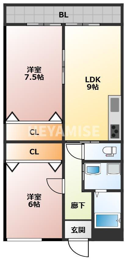 I.Dハイツの間取り