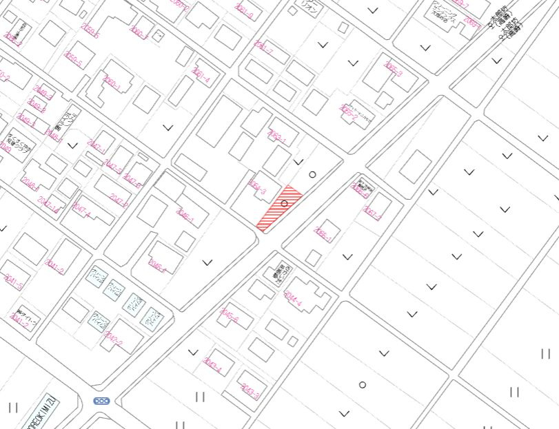 都城市太郎坊町の売地の土地図
