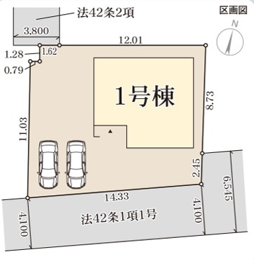 【区画図】 | リーブルガーデン長浜市宮司町１５期 | 区画図