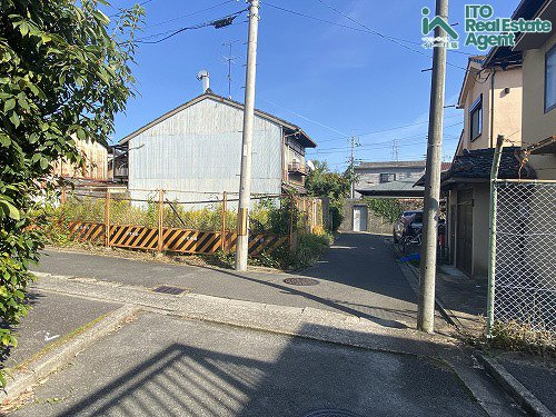 等持院南町 土地の前面道路含む現地写真