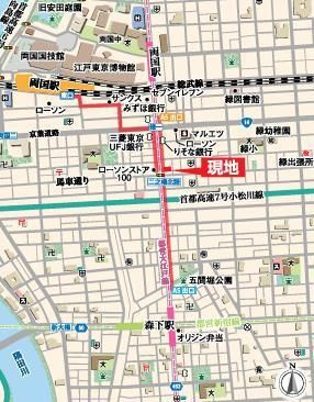 ＨＦ両国レジデンスの地図