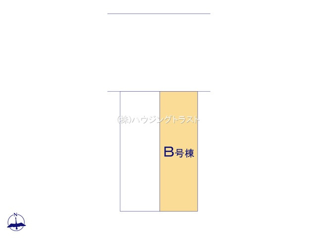 仲介手数料無料　ハートフルタウン所沢中新井１８期　全２棟の区画図