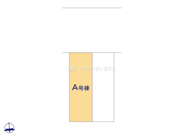 仲介手数料無料　ハートフルタウン所沢中新井１８期　全２棟の区画図