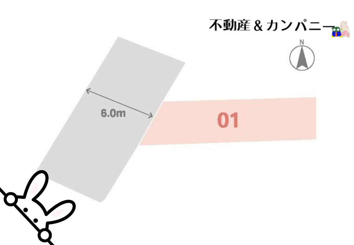 松山市正円寺１丁目の売地の土地図