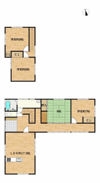 八戸市大字新井田字出口平の区画図|区画図です。