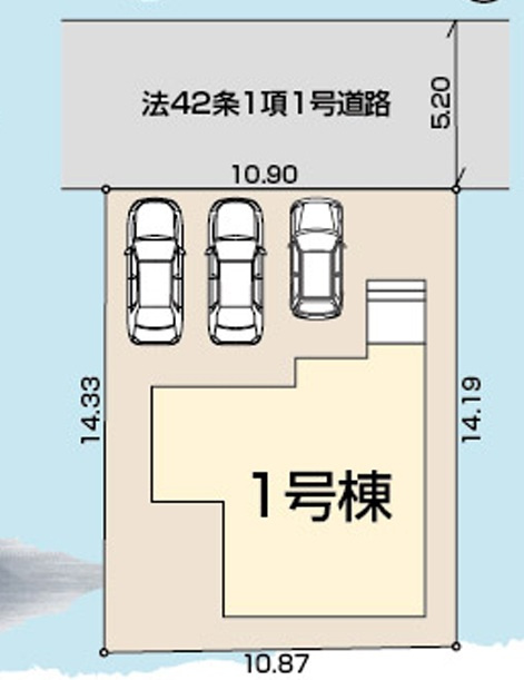 仲介手数料無料　LiveleGarden.S　所沢東狭山ケ丘第5期　全１棟の区画図