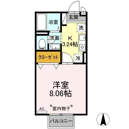 J’ｓパレスⅡの間取り