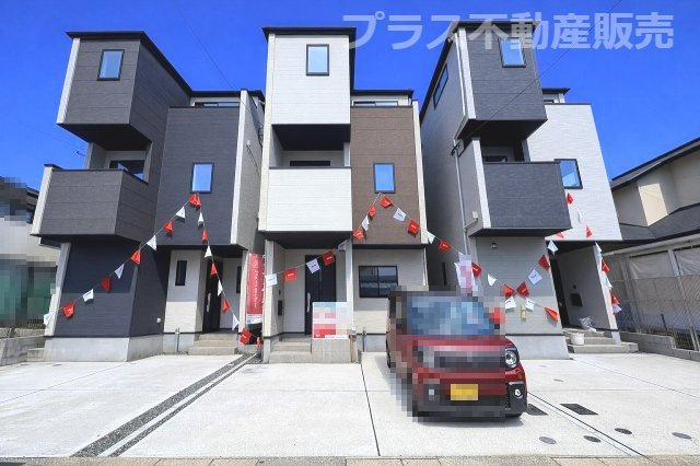 【外観】 | 福岡市西区愛宕浜4丁目1期　2号棟（全3棟）【仲介手数料無料・0円】 | 完成しました。物件内部もご見学頂けます。プラス不動産販売にお任せ下さい。