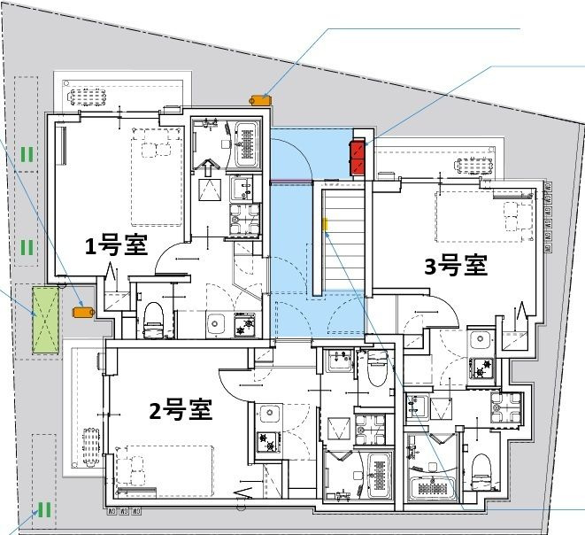 ルナネスト津田沼の区画図