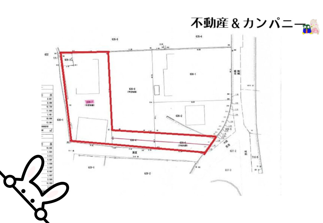 松山市吉藤２丁目の売地の土地図