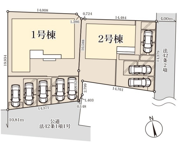 Livele Garden.S　行田矢場第4の区画図|図面と現況が異なる場合、現況を優先とします。【2号棟】