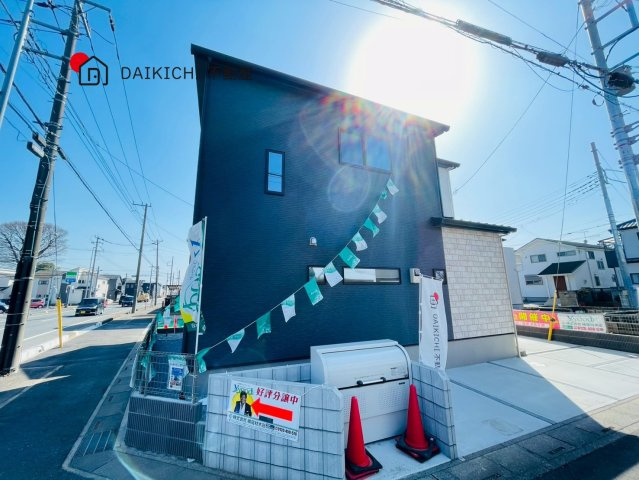 【前面道路含む現地写真】 | 桶川市上日出谷第13期　クライン　新築戸建　全2棟　1号棟