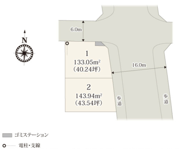 【区画図】 | 桶川市上日出谷第13期　クライン　新築戸建　全2棟　1号棟