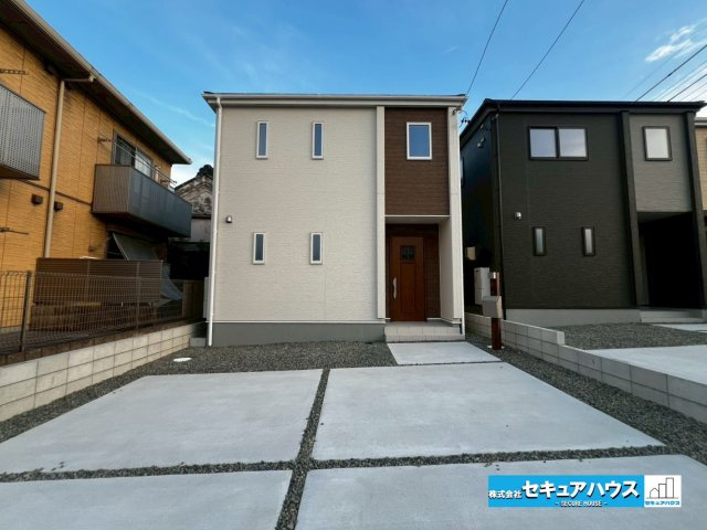 【今からご案内可能】知多市八幡字堀切　全3棟 の外観|【1号棟外観】
◆完成済みです♪いつでもご案内可能です◎