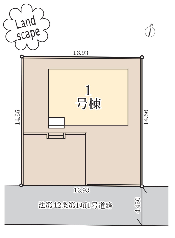 横浜市緑区東本郷3丁目 新築戸建て【仲介手数料無料】の区画図