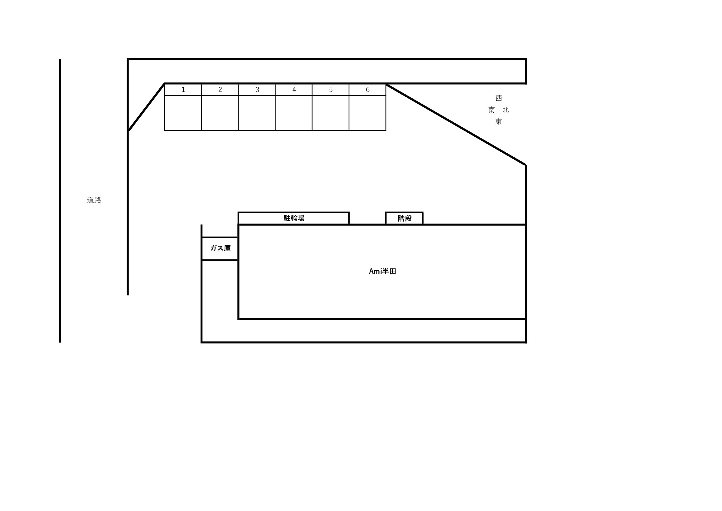 アミ半田１の区画図