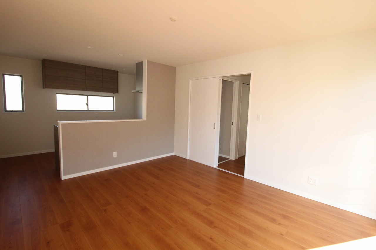 朝倉己　新築戸建　【2階リビング】の居間・リビング|2Ｆ　ＬＤＫ　14.0帖