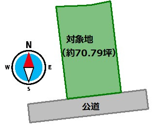 【区画図】 | 北区植木町富応字五反田　土地
