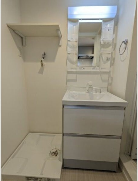 ハーモニーテラス十番の独立洗面台