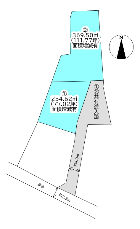新須賀町2丁目　2区画 売土地の区画図