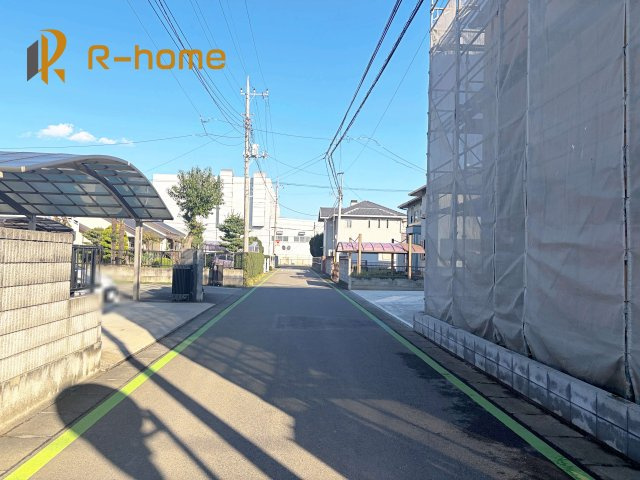 古河市小堤第3　新築戸建て　2号棟の前面道路含む現地写真|周辺環境も併せて案内致します♪
ぜひ現地へお越しください♪