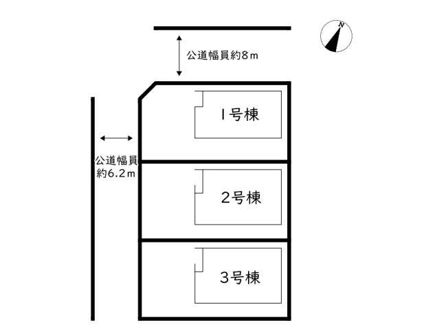 【区画図】 | 姫路市大津区天神町2丁目／全3棟