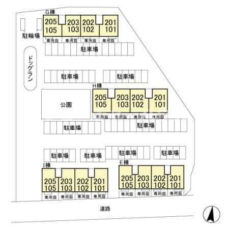 グランマーレ　Ｇの区画図