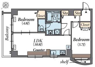 【間取り】 | グランメール代々木