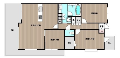 グラン・パレ大倉山ウエストタワーの間取り|間取図
